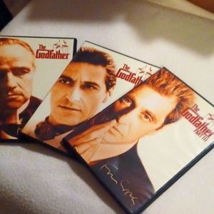 The Godfather 1, 2 & 3 DVD's